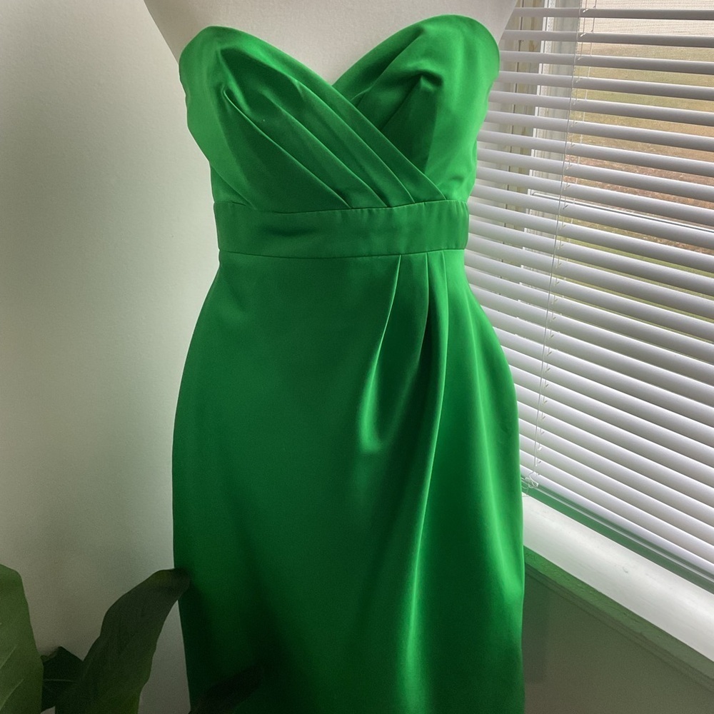 ALFRED. ANGELO. Elegant Green Strapless DRESSES SIZE 4 - Picture 4 of 8
